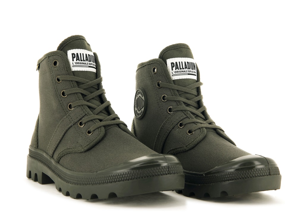 Botas Palladium PALLABROUSSE Hombre Verde Oliva | Costa Rica-06573